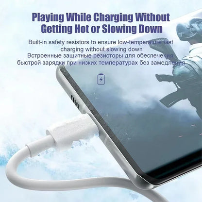 3-Pack 100W USB-C Fast Charging Cable – 6A Quick Charge