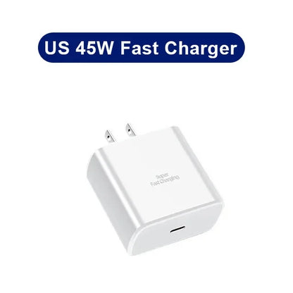 45W PD USB-C Fast Charger – Samsung Galaxy S24/S23/S22/S21/S20 Ultra, S10 Plus